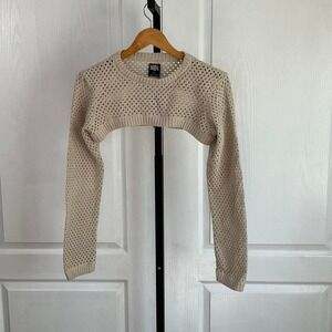 Empyre Cream‎ knit cropped sweater